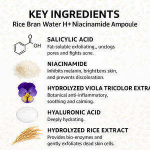 Ampolla Exfoliante de Arroz Blanco y Negro, Ampolla de Suero de Arroz de Doble Efecto para la Cara, Exfoliante, Eliminador de Piel Muerta - Product Image 4