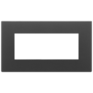 Piastra da parete 5M BS in satinato nero 18,4 x 11,6 cm spessore 3,3 mm - Product Image 1