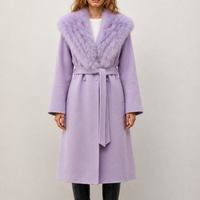 Nouvelle Arrivée Hiver 2026 : Manteau Femme de Haute Qualité avec Col en Fourrure Amovible, Veste Longue Réversible Luxueuse