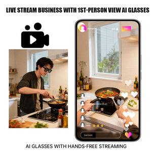 El Visor de transmisión: gafas inteligentes alimentadas por IA con plataforma de transmisión en vivo integrada - Product Image 3
