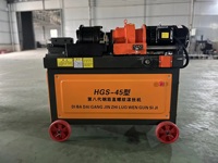 Machine à rouler les filets de barres d'armature de type 45, machine à fileter les barres d'acier haute efficacité 4kW pour l'industrie de la construction