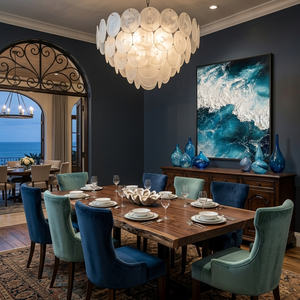 Modern Abstract <b>Ocean</b> Texture Oil <b>Painting</b> Wall Art Handmade 3D Coastal Canvas Art for Hotel Lobby Home Decor - Product Image 3