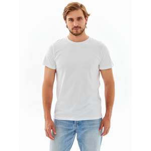 T-shirt basique à col rond pour homme, coton cardé 30/1, 100 % coton, léger, confortable, pour usage quotidien, approvisionnement en gros - Product Image 1