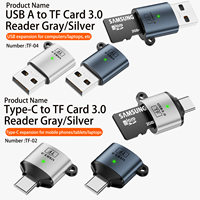 Mini Lector de Tarjetas TF USB 3.0 de Aluminio, Adaptador OTG, Lector SD de 5 Gbps, Compatible con 2 TB para Teléfono, Laptop, Cámara de Coche, Dron