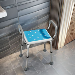 Chaise de sécurité de salle de bain en alliage d'aluminium léger, réglable en hauteur sur 6 niveaux, <span class=keywords><strong>tabouret</strong></span> de <span class=keywords><strong>douche</strong></span> antidérapant <span class=keywords><strong>pour</strong></span> personnes âgées, femmes enceintes et personnes handicapées - Product Image 3