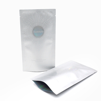 Sac d'emballage cosmétique en Mylar à trois côtés scellés, avec logo imprimé personnalisé, holographique au laser, thermoscellable