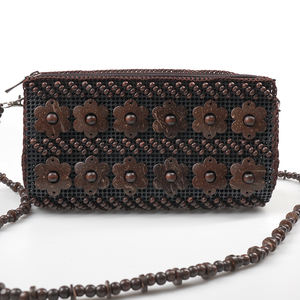 Красочная сумка из кокосовой скорлупы с различными дизайнами, модная расшитая бисером сумка для девочек, сумка для девочек в стиле праздника Юго-Восточной Азии - Product Image 4