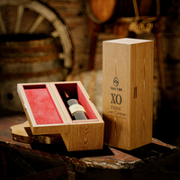 Boîte à vin rectangulaire en MDF de luxe personnalisée Tancy, finition laquée piano, logo gravé sur mesure, recyclable, vente en gros