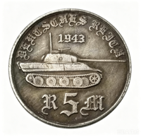 Pièces de monnaie commémoratives allemandes de la Seconde Guerre mondiale de 1943, style antique, cadeaux, décoration de la maison