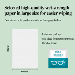 <span class=keywords><strong>Prix</strong></span> usine individuel 100 pièces/boîte lingettes humides anti-buée écologiques pour lunettes emballage individuel lingettes à eau - Product Image 2