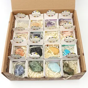 Groothandel Crystal Box Sets Verschillende Minerale Rock Set Kristallen Doos