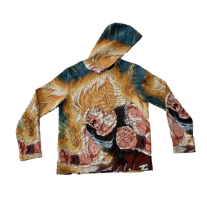 Sudadera con Capucha con Estampado de Tapiz Personalizado de <span class=keywords><strong>Itachi</strong></span>, Sudadera con Temática de Jesús con Cuello de Poliéster/Algodón Tejido para la Temporada de Primavera - Product Image 4