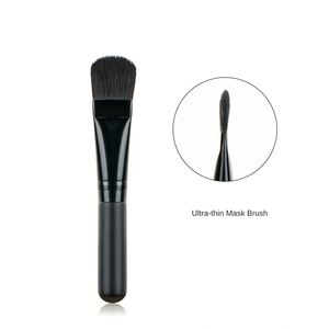 Pinceau de maquillage unique, pinceau doux pour masque facial, manche en bois, pinceau portable pour masque facial, outil de maquillage beauté - Product Image 6