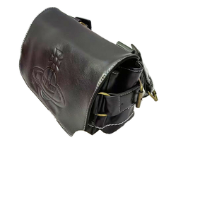 Sac bandoulière rétro unisexe pour moto, grande capacité, en cuir ciré, sac de facteur, polyester, tendance, sac à bandoulière pour les trajets quotidiens - Product Image 1
