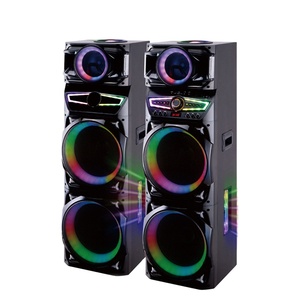 Hansuo Cổ Phiếu Nhà Máy Loa Di Động Karaoke Đôi 15 Inch Âm Thanh USB Loa Hoạt Động <span class=keywords><strong>LED</strong></span> Partybox Với Microphone HS-PD15A9 - Product Image 1