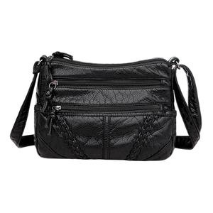 Borsa a tracolla classica Vintage da donna a tracolla borsa a tracolla nera in pietra geometrica per le vacanze autunnali invernali - Product Image 4