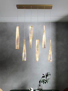 Minimalist ische Bar Kreative Nachttisch Kronleuchter Küchen insel Mode Kristall beleuchtung Luxus moderne LED dekorative Pendel leuchte - Product Image 5