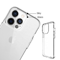 Étui de téléphone personnalisé résistant aux chocs, vente en gros, étui Transparent en TPU pour iPhone 13 Pro