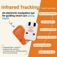 Kit de Robot Programable QMY S14 para Codificación Gráfica con Scratch y Python, Bloques de Construcción DIY, Sensor de Seguimiento IR para el Aula