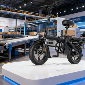 Venta Directa de Fábrica, Bicicleta Eléctrica Plegable de 48V/400W 30Ah, <span class=keywords><strong>75</strong></span> Km de Autonomía, Motor sin Escobillas, Frenos de Disco Dobles, para Conductores de Reparto - Product Image 3