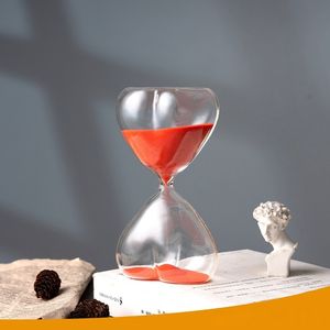 Großhandel Herz Liebe geformte Sanduhr handgemacht 15 Minuten Sand <span class=keywords><strong>Timer</strong></span> Glas Sanduhr Home Desktop Dekoration - Product Image 3
