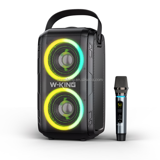 Hot Selling Original W-KING T9 Travel Party Bluetooth Speaker Boombox with LED Light Indiactors