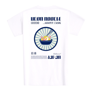 T-shirt de la cuisine japonaise Udon Noodle, chemise promotionnelle blanche pour hommes - Product Image 2