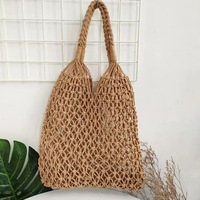 Sac fourre-tout décontracté pour femme, sac de plage d'été, luxe, léger, imperméable, portable, fait à la main, grand rangement, avec poignée