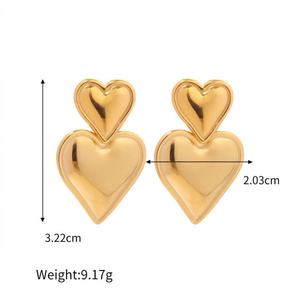 Fabricante de Aretes, Aretes Clásicos de Acero Inoxidable, Aretes de Moda con Forma de Corazón, Aretes de San Valentín, Joyería para Mujer - Product Image 6