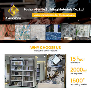 Mosaïque en verre cristal à motifs de pierre d'agate dorée avec <span class=keywords><strong>filament</strong></span> d'or - Product Image 4