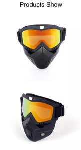 <span class=keywords><strong>Gafas</strong></span> de Esquí de Color Negro a Precio de Mayoreo para Motocicletas Vintage - Product Image 4