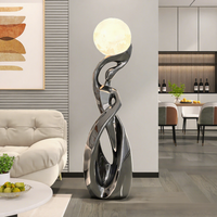 Lampe sur pied LED design moderne minimaliste, sculpture en résine pour salon d'hôtel, style nordique, décoration artistique