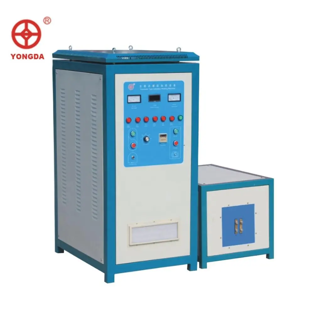 Calentador de inducción de alta frecuencia, tratamiento térmico de forja de endurecimiento, 120KW