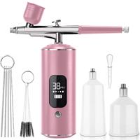 2024 36PSI sans fil aérographe à main pulvérisation bricolage pistolet à peinture à ongles Portable sans fil aérographe compresseur Kit pour la décoration de gâteau