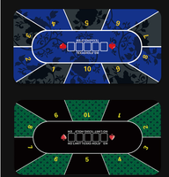Table de poker pliable portable en feutre, style Texas Hold'em Las Vegas, de haute qualité, pour les soirées poker à domicile