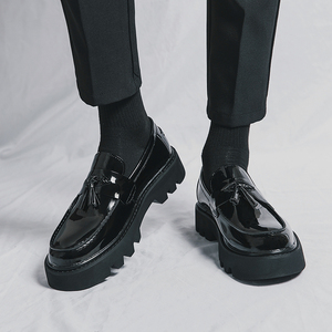 <span class=keywords><strong>Mocasines</strong></span> con Borlas Verdes de Suela Gruesa, Diseño Moderno, Elegantes y Cómodos, Hechos a Mano, de Cuero <span class=keywords><strong>Charol</strong></span> para <span class=keywords><strong>Hombre</strong></span> - Product Image 6