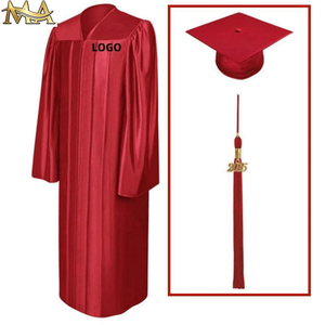 MA Factory en stock Vestidos y gorras de graduación 2025 Uniformes escolares americanos Azul marino Túnica de graduación Vestido de ropa universitaria - Product Image 2