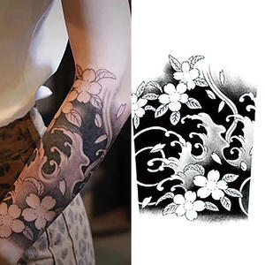 Juice Herbal Bras <span class=keywords><strong>Tatouage</strong></span> Non-réfléchissant Semi Permanent Ins Vent Mâle Cravate Foncé <span class=keywords><strong>Fleur</strong></span> Bras Femme Étanche Faux <span class=keywords><strong>Tatouage</strong></span> Autocollant - Product Image 5