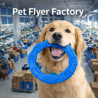 Disque volant pour chien en TPR de luxe écologique, jouet interactif pour jeu de rapport en extérieur, accessoires pour animaux de compagnie, ergonomique et facile à utiliser
