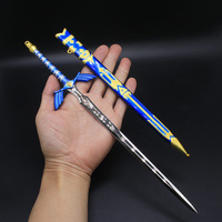 Vente chaude : Modèle de sabre en métal en alliage de zinc de 30,5 cm, style anime, modèle maître