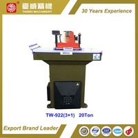 Nouvelle presse hydraulique TAIWEI pour découpe de cuir, machine manuelle à découper, force de 25 tonnes, moteur 1/0,75 CV, roulement à engrenages, fabrication de chaussures