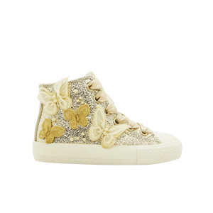 Zapatos Vulcanizados de Vietnam, Modelo SS25-SJ092, Modernos, Cómodos, Duraderos, Deportivos, de PU con Purpurina, con Cordones y Estrellas - Product Image 3