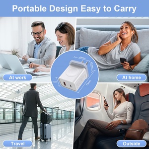 Pd 20W cổng kép USB Loại C 3 trong 1 gan tường sạc chúng tôi/UK/EU cắm không dây sạc nhanh cho <span class=keywords><strong>Apple</strong></span> Watch sạc <span class=keywords><strong>iPhone</strong></span> sạc - Product Image 4