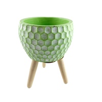 Meilleures ventes : Pots de plantes en béton vert, jardinières en ciment pour l'extérieur, pour plantes succulentes et herbes
