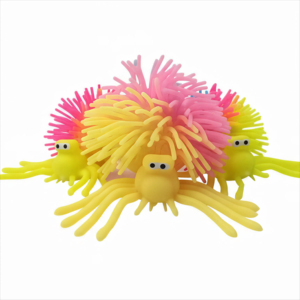Juguete Antiestrés de Araña Colorida Brillante para Halloween, Araña Peluda Triple de TPR para Niños de 5 a 7 Años, Unisex - Product Image 4