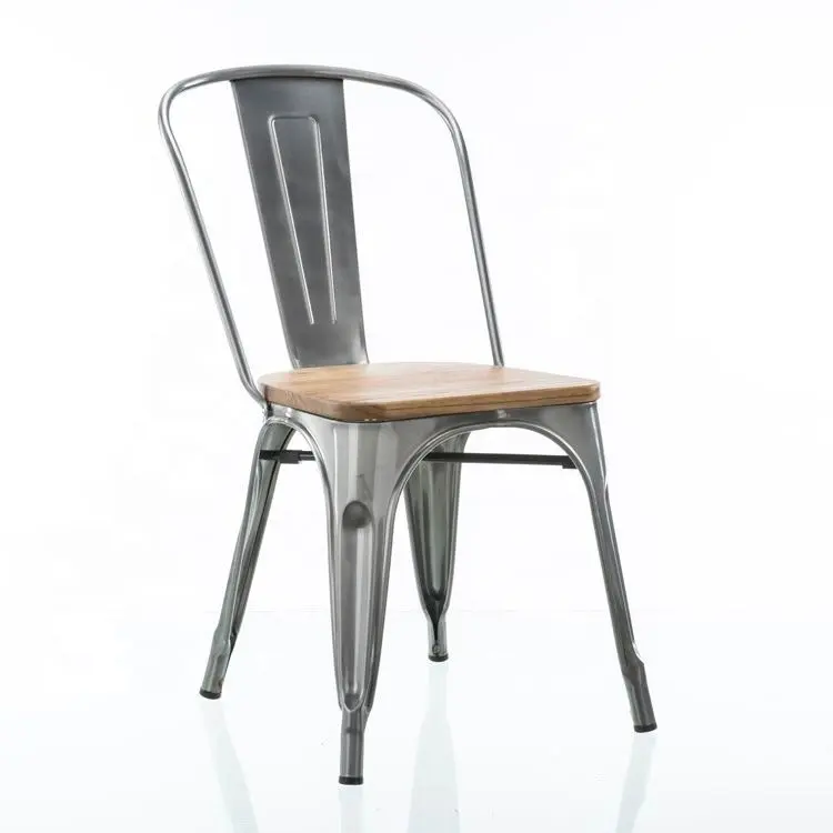 상업적인 다방 옥외 쌓을수 있는 금속 의자 포도 수확 대중음식점 식사 의자 (SP-MC035)