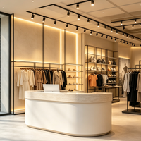 Usine sur mesure vêtements vitrine boutique moderne femmes magasin meubles design d'intérieur