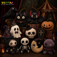 Jouets en peluche personnalisés pour Halloween, pour hôtels, événements et décorations saisonnières, options écologiques, marque privée, production rapide