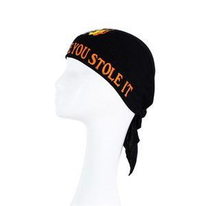 Gorro de pirata multifuncional con estampado personalizado Unisex, pañuelo de algodón de buena calidad, estilo Hip Hop para trapo deportivo, gorras de calavera para bicicleta - Product Image 5