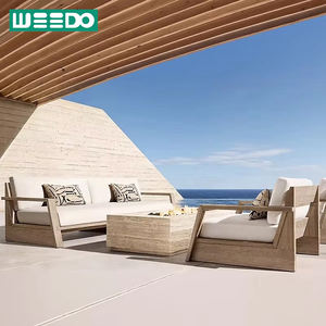Foshan Factory Solid Teak Sofa Suite-Impermeable a prueba de sol, adecuado para patios, terrazas, villas y vestíbulos de hoteles - Product Image 1